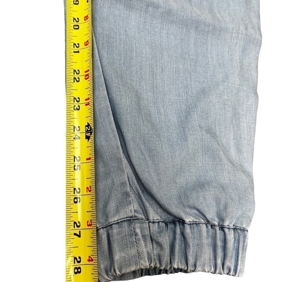 TALULA Aritzia Los Feliz Blue Chambray Joggers EUC - Picture 9 of 11